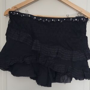 Lip Service 1st Sample Ruffle Mini Skirt Y2k